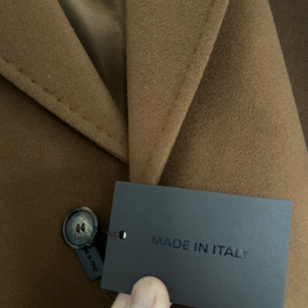 Cashmere “Movimento” Brown Overcoat. Men’s 42R with 52R Length